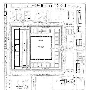 Plan of Forum, Silchester, 1902