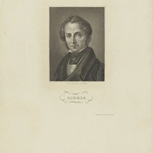 Portrait of the chemist Justus von Liebig, c. 1840. Creator: Barth, Carl (1787-1853)