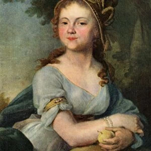 Portrait of V. I. Arsenyeva, mid-1790s, (1939). Creator: Vladimir Borovikovsky