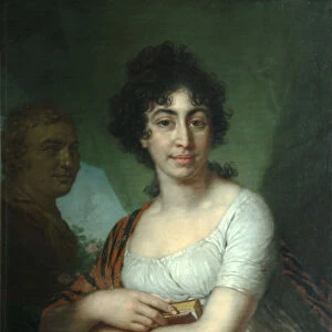 Portrait of Varvara Monycharova (Arapetova?). Artist: Borovikovsky, Vladimir Lukich (1757-1825)