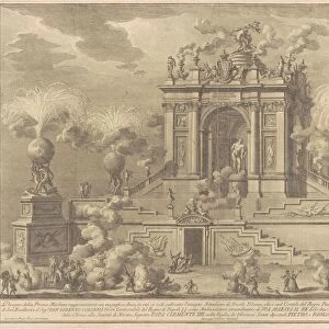 The Prima Macchina for the Chinea of 1767: A Triumphal Arch with the Farnese Hercules