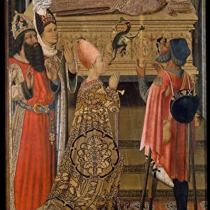 Princess Eudoxia before the Tomb of Saint Stephen. Artist: Vergos Family (active End of 15th cen. y)