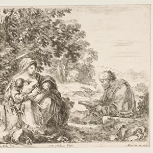 Rest on the Flight into Egypt, ca. 1649. Creator: Stefano della Bella