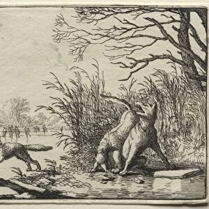 Reynard the Fox: A New Accusation by the Wolf. Creator: Allart van Everdingen (Dutch, 1621-1675)