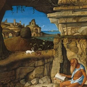 Saint Jerome Reading, 1505. Creator: Giovanni Bellini