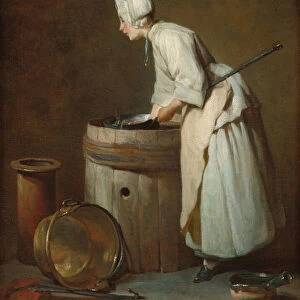 The Scullery Maid, c. 1738. Creator: Jean-Simeon Chardin