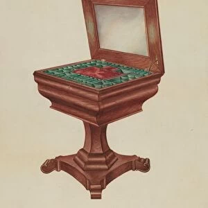 Sewing Table, 1938. Creator: Charles Goodwin