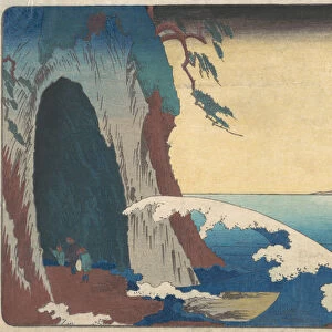 Soshu, Enoshima Iwaya no Zu. Creator: Ando Hiroshige