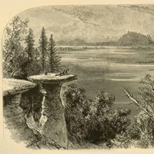 Stand Rock, on the Wisconsin River, 1874. Creator: Alfred Waud