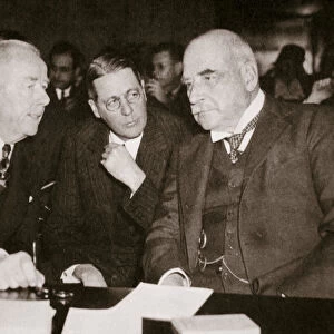 Thomas W Lamont, George Whitney, and JP Morgan, American financiers, 1930s. Artist