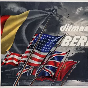 This Time until in Berlin, Belgian pro-Allied propaganda poster, 1944