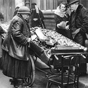 A typical fruit seller, Paris, 1931. Artist: Ernest Flammarion