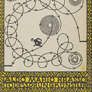 Variety Act 9: Aldo Mario Brasso, "Leap of Death" Artist (Varietenummer 9: Aldo Mario Bras... 1907. Creator: Moritz Jung)