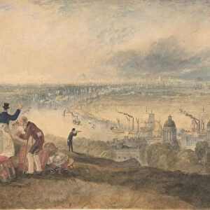View of London from Greenwich, 1825. Creator: JMW Turner