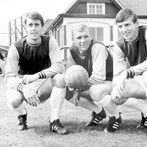 Geoff Hurst, Bobby Moore and Martin Peters