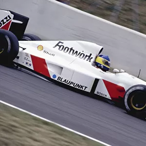 1991 Spanish Grand Prix. Catalunya, Barcelona, Spain. 5-7 July 1991. Michele Alboreto (Footwork FA12 Ford). Ref-91 ESP 27. World Copyright - LAT Photographic