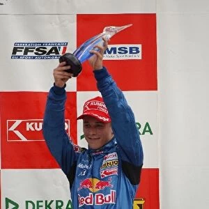 Christian Klien (AUT) Mucke Motorsport celebrates his third position on the podium