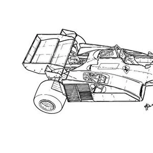 Williams FW08 1982 exploded-detail overview: MOTORSPORT IMAGES: Williams FW08 1982 exploded-detail overview