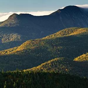 The Adirondack Mountains at sunrise from atop Cascade Mountain