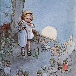 Have You Ever Been Caught By The Fairies. From The Picture By Mabel Lucie Atwell From The Book Princess Marie-JosA©s Childrens Book Published 1916
