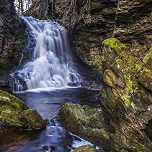 Hareshaw Linn Waterfall, Near Bellingham; Northumberland, England