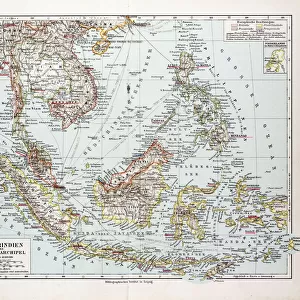 Map Of Indonesia, 1899