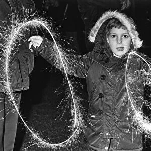 Andrew Backhouse aged 7 of Acklam seen here enjoying sparklers on bonfire night in