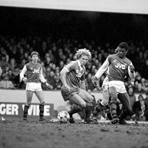 Division 1 football. Arsenal 3 v. Brighton and Hove Albion 1. February 1983 LF12-26-008