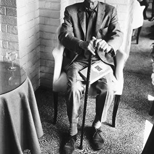 Henry Miller June 1969 Writer Author walking stick