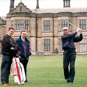Jack Charlton launches the new golf competition at Matfen Hall