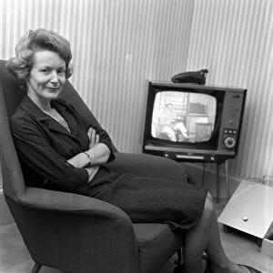Mrs Jane Attenborough March 1965 at home after hearing the announcement of her