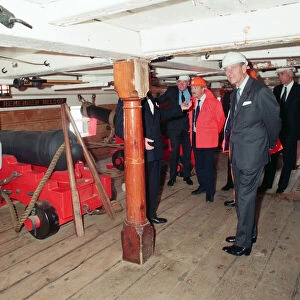Queen Elizabeth II and Prince Philip visiting Hartlepool Marina
