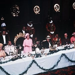 Queen Elizabeth at Silver Jubilee Day 1977 Queen Elizabeth replies to the Loyal