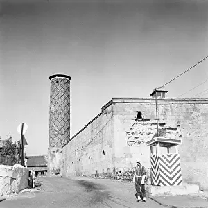 Minaret of the Cifte Minare Medresesi in Erzurum, Turkey