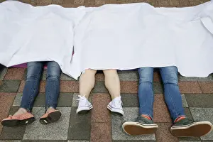 Ukraine Prints: Activists take part in a rally demanding the adoption of laws on healthcare reform in
