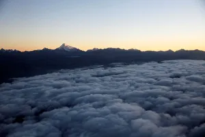 Bolivia Prints: An aerial view of the Andres mountains near La Paz