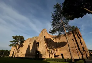 The Baths of Caracalla (Terme di Caracalla) an ancient Roman public baths complex