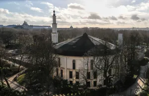 Attack Prints: The Brussels Great Mosque is seen in Brussels