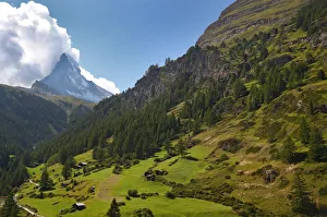 Europe Prints: Clouds are pictured over the Matterhorn mountain in Zermatt