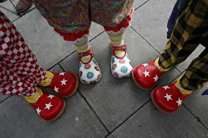 Clowns and entertainers gather for an annual service of remembrance in honour of British