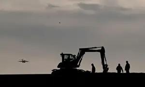 Prints of Construction takes place on the Western Peripheral Route in Aberdeen, Scotland, Britain January 17, 2018. Picture taken January 17, 2018. REUTERS/Russell Cheyne Britain Prints: Construction takes place on the Western Peripheral Route in Aberdeen