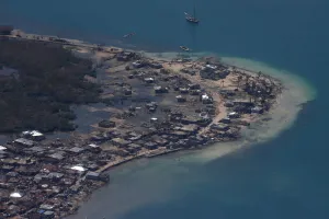 Destroyed houses are seen after Hurricane Matthew passes Grande Cayemite Destroyed houses are seen after Hurricane Matthew passes Grande Cayemite