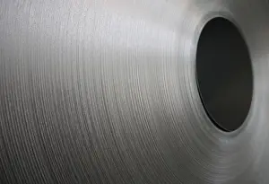 Detailed view of steel coil at German steel manufacturer Salzgitter AG in Salzgitter