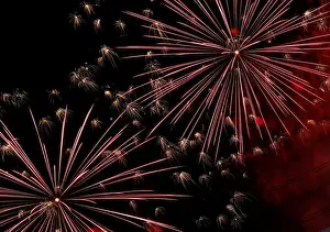 Fireworks light up the sky during a countdown welcoming the Chinese Lunar new year in