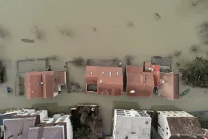 Weather Prints: Flooded houses are seen in Hrvatska Kostajnica