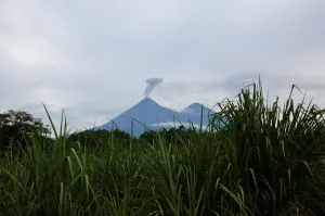 Guatemala Prints: The Fuego volcano is seen from San Miguel Los Lotes