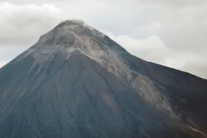Images Dated 7th June 2018: The Fuego volcano is seen from San Miguel Los Lotes in Escuintla