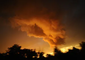 Tornado Prints: A funnel comes out of a tornadic thunderstorm in Meridian