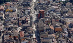 A general view after earthquake that levelled the town in Amatrice A general view after earthquake that levelled the town in Amatrice