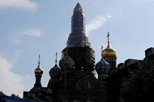Dailylife Prints: A general view shows the church of the Savior on Spilled Blood in Saint Petersburg